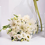 White Flowers Bunch with Retirement Wishes