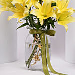 Happy Retirement Lilies in Premium Vase