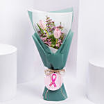 Tulips Bouquet Pink RIbbon Month