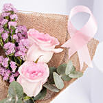 Pink Ribbon Rose Bouquet