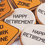 Happy Retirement Cookies 6 Pcs