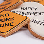 Happy Retirement Cookies 6 Pcs