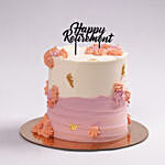 Pastel Elegance Retirement Chocolate Cake