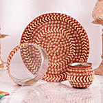 Karwachauth Thali Set Red