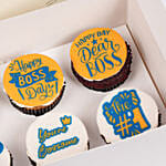 A Sweet Celebration for the Best Boss Chocolate Cupcake