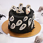 Flying Ghosts Halloween Red Velvet Cake