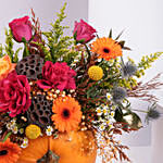 Pumpkin Flowers Arrangement