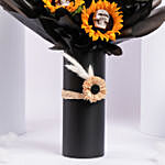 Sunflowers And Skull Vase Arrangement