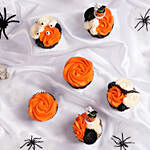 Orange Pumpkin Halloween Cupcakes