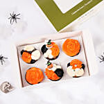 Orange Pumpkin Halloween Cupcakes