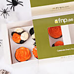 Orange Pumpkin Halloween Cupcakes