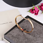 Cerruti 1881 Bridge Gold Plated Bangle for Women