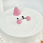 Whimsical Cloud Bear Vanilla Cake 4 Portion