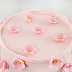 Pink Blossom Delight Chocolate Cake