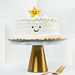 Smiling Star Vanilla Cake 4 Portion