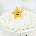 Smiling Star Vanilla Cake 4 Portion