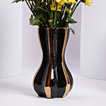 Yellow Chrysanthemums in Premium Vase