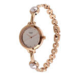 Titan Raga Watch fro her Rose Gold with Flowers