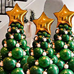 Christmas Tree Shape Balloons Decoration 3 Pcs