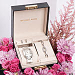 Michael Kors Petite Emery Watch and Jewelry Gift Set for Her