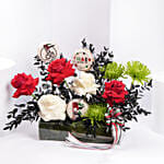 Cookies and Flowers National Day Arrangement