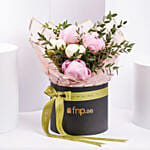 A Blossoming Message of Love With Mix of Pink N White Peony