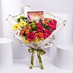 Wonder Gift Happy Birthday Gift Box In Bouquet