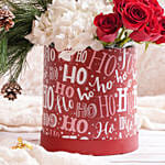 Ho Ho Ho Christmas Flowers And Rochers Box