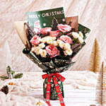 Merry Christmas Garden Roses Bouquet