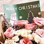 Merry Christmas Garden Roses Bouquet