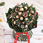 Pine Cones And Rochers Holidays Celebration Bouquet