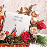 Season Delights Flower And Chocolate Basket