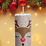 Personlized Reindeer Travel Sipper