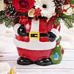 Happy Santa Flowers Arrangement