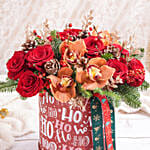 Cybidium And Roses Holidays Celebration Flower Box