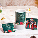 Merry Christmas Mug And Coaster