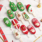 12 Christmas Cake Pops