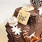 Decorative Chocolate Log Cake 4 Portion