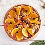 Fruit Decorated Delicious Plum Cake