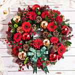 Bright Festive Flowers Wreath