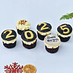 Happy New Year Cup Cakes 6 Pcs