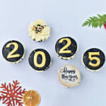 Happy New Year Cup Cakes 6 Pcs