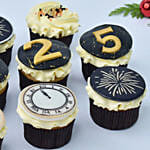 Happy New Year Cup Cakes 10 Pcs