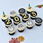 Happy New Year Cup Cakes 12 Pcs