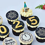 Happy New Year Cup Cakes 12 Pcs