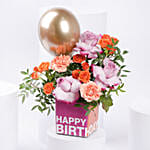 Wondergifts Birthday Experience Voucher Box With Flowers