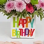 Colorful Floral Birthday Wishes