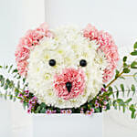 Cute Flowers Teddy Box With Chocolates