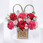 Love And Heart Flower Vase