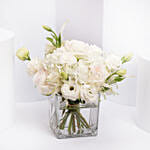 Mix White Flowers Beauty In A Vase